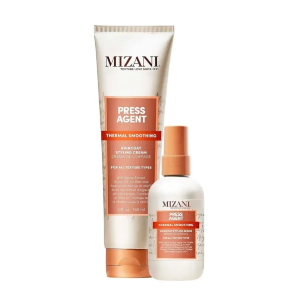 MIZANI Press Agent Thermal Smoothing Raincoat Styling Cream & Serum Duo