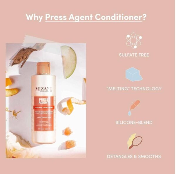 MIZANI Press Agent Thermal Smoothing Shampoo & Conditioner Duo