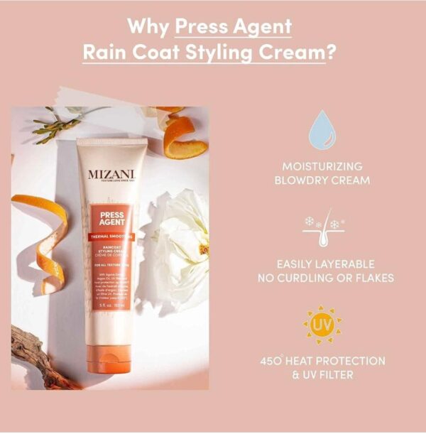 MIZANI Press Agent Thermal Smoothing Raincoat Styling Cream & Serum Duo