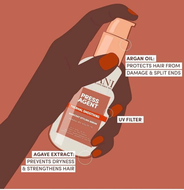 MIZANI Press Agent Thermal Smoothing Raincoat Styling Cream & Serum Duo