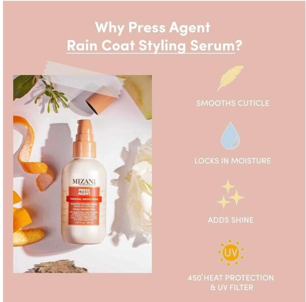 MIZANI Press Agent Thermal Smoothing Raincoat Styling Cream & Serum Duo